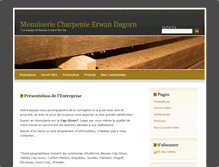 Tablet Screenshot of menuiserie.cap-sizun.com