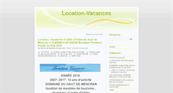 Desktop Screenshot of location-vacances.cap-sizun.com