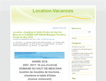 Tablet Screenshot of location-vacances.cap-sizun.com