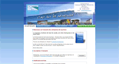 Desktop Screenshot of entreprises.cap-sizun.fr