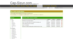 Desktop Screenshot of annonces.cap-sizun.com