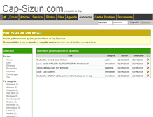 Tablet Screenshot of annonces.cap-sizun.com